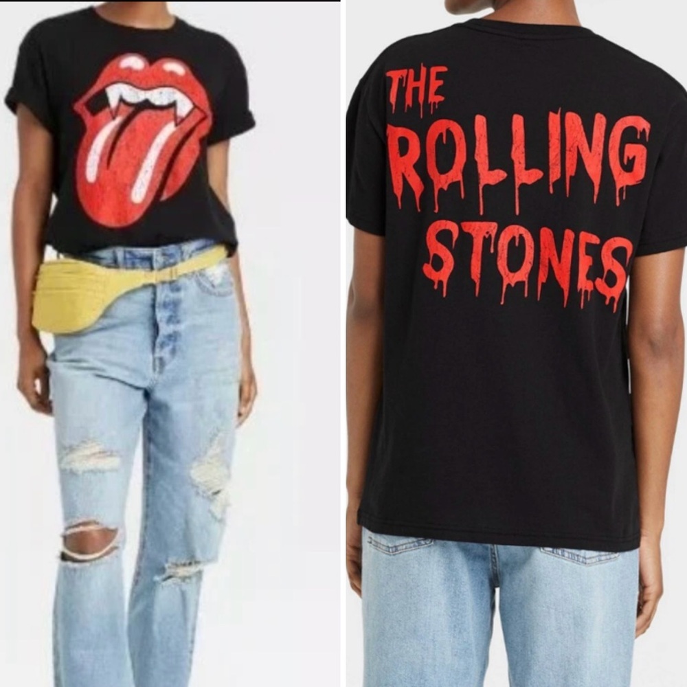 Rolling Stones ~ Small ~ Vampire ~ Short Sleeve ~ Graphic T-Shirt ~ Black